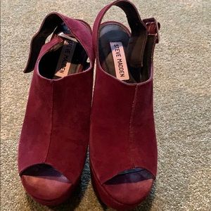 Steve Madden Purple Wedges